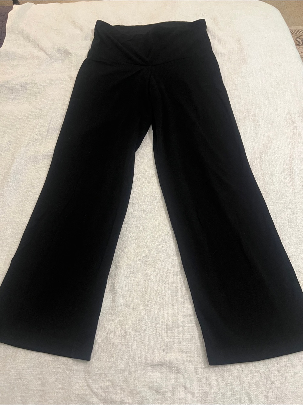 SPANX Women’s Black Flared/Wide Leg Leggings Sz 1X
